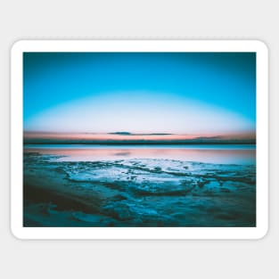 Dawn at an Icy Beach in Tracadie, New Brunswick Canada v2 Sticker